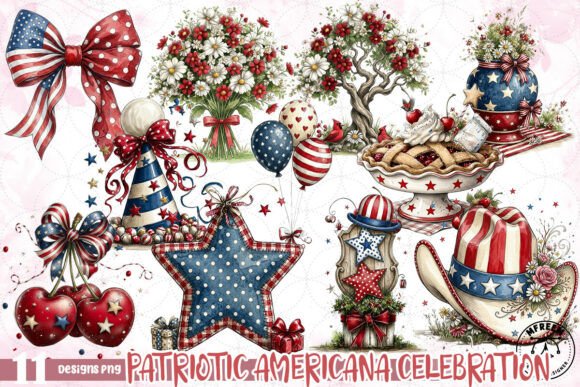 Download Patriotic Americana Celebration PNG - Premium Resources