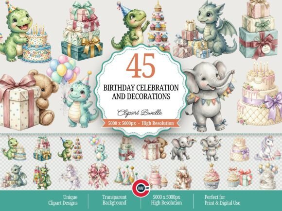 Download Birthday Celebration and Decorations - Premium Resources